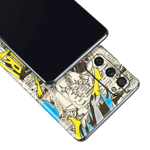 DC Comics Batman Batgirl Vintage Action pose pattern Galaxy S20 Fan Edition Skin