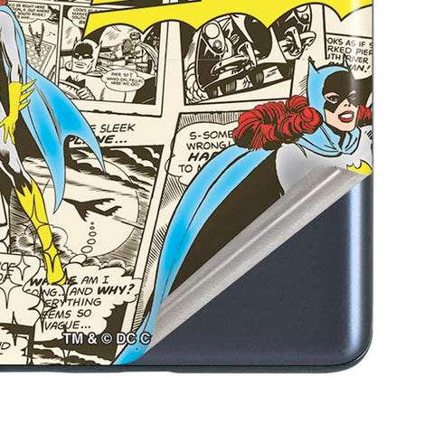 DC Comics Batman Batgirl Vintage Action pose pattern Galaxy S20 Fan Edition Skin