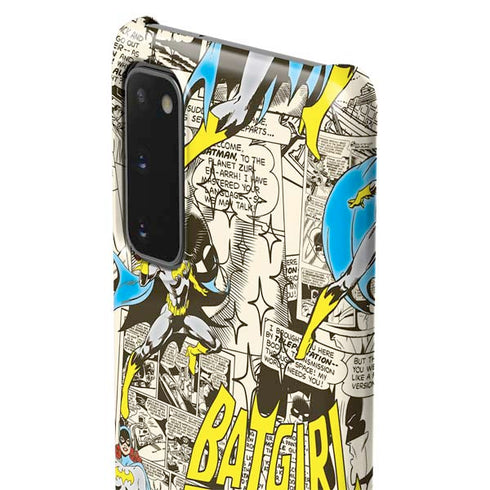 DC Comics Batman Batgirl Vintage Action pose pattern Galaxy S20 Lite Case