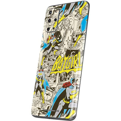 DC Comics Batman Batgirl Vintage Action pose pattern Galaxy S20 Plus Skin