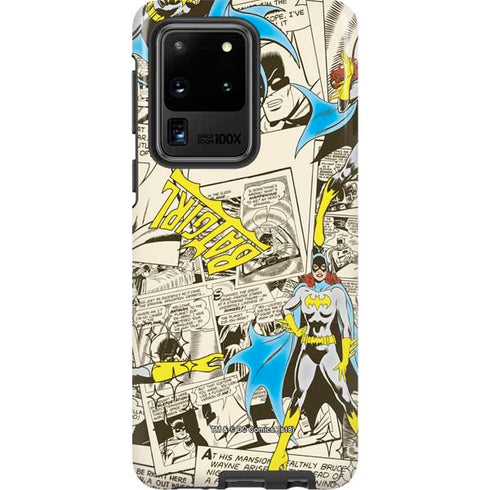 DC Comics Batman Batgirl Vintage Action pose pattern Galaxy S20 Ultra 5G Pro Case
