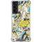 DC Comics Batman Batgirl Vintage Action pose pattern Galaxy S21 5G Clear Case