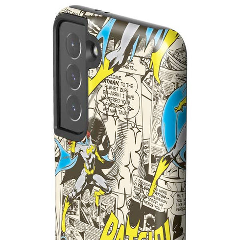 DC Comics Batman Batgirl Vintage Action pose pattern Galaxy S21 5G Pro Case
