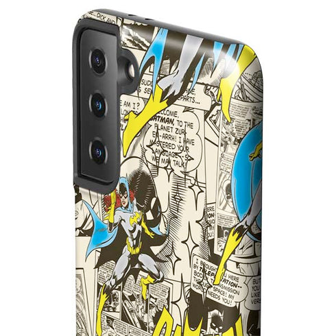 DC Comics Batman Batgirl Vintage Action pose pattern Galaxy S21 Plus 5G Pro Case