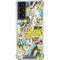 DC Comics Batman Batgirl Vintage Action pose pattern Galaxy S22 Clear Case