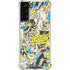 DC Comics Batman Batgirl Vintage Action pose pattern Galaxy S22 Plus Clear Case