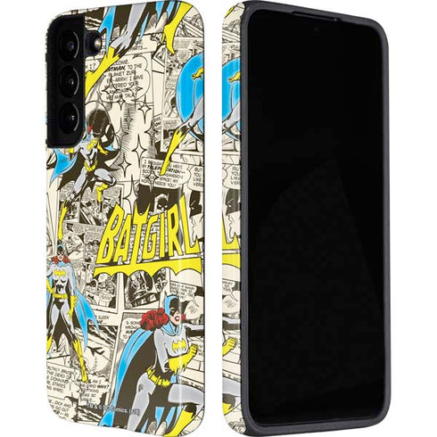 DC Comics Batman Batgirl Vintage Action pose pattern Galaxy S22 Plus Pro Case