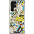 DC Comics Batman Batgirl Vintage Action pose pattern Galaxy S22 Ultra Clear Case