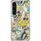 DC Comics Batman Batgirl Vintage Action pose pattern Galaxy S23 Clear Case