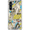 DC Comics Batman Batgirl Vintage Action pose pattern Galaxy S23 FE Clear Case