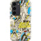 DC Comics Batman Batgirl Vintage Action pose pattern Galaxy S23 Pro Case