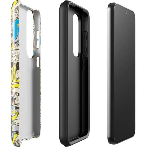 DC Comics Batman Batgirl Vintage Action pose pattern Galaxy S23 Pro Case