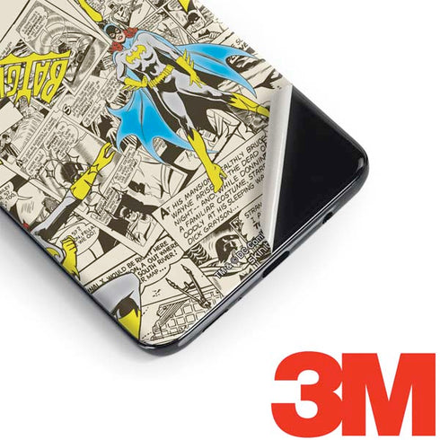 DC Comics Batman Batgirl Vintage Action pose pattern Galaxy S9 Skin