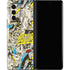 DC Comics Batman Batgirl Vintage Action pose pattern Galaxy Z Fold2 5G Skin