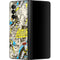 DC Comics Batman Batgirl Vintage Action pose pattern Galaxy Z Fold3 5G Skin