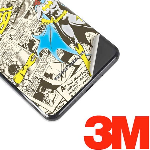 DC Comics Batman Batgirl Vintage Action pose pattern Google Pixel 3 XL Skin