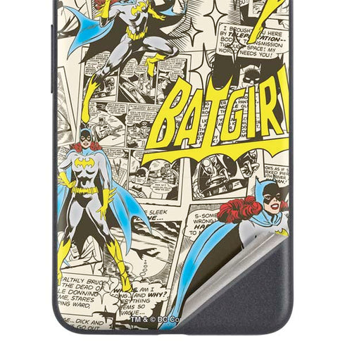 DC Comics Batman Batgirl Vintage Action pose pattern Google Pixel 5 Skin