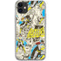 DC Comics Batman Batgirl Vintage Action pose pattern iPhone 11 Clear Case