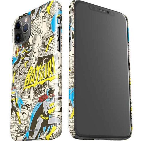 DC Comics Batman Batgirl Vintage Action pose pattern iPhone 11 Pro Lite Case