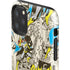 DC Comics Batman Batgirl Vintage Action pose pattern iPhone 11 Pro Max Impact Case