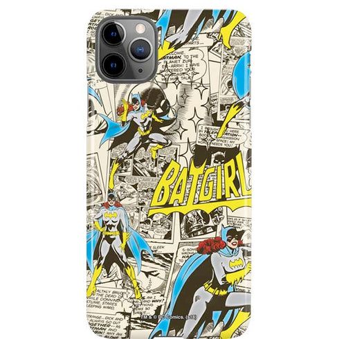 DC Comics Batman Batgirl Vintage Action pose pattern iPhone 11 Pro Max Lite Case