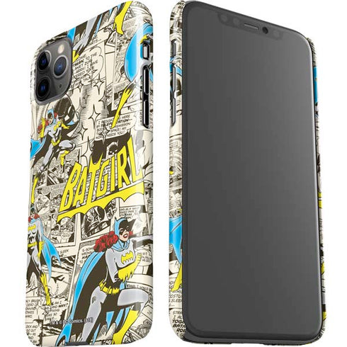DC Comics Batman Batgirl Vintage Action pose pattern iPhone 11 Pro Max Lite Case