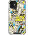 DC Comics Batman Batgirl Vintage Action pose pattern iPhone 12 Clear Case