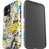 DC Comics Batman Batgirl Vintage Action pose pattern iPhone 12 Impact Case