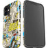 DC Comics Batman Batgirl Vintage Action pose pattern iPhone 12 Mini Impact Case