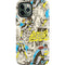 DC Comics Batman Batgirl Vintage Action pose pattern iPhone 12 Pro Impact Case