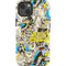 DC Comics Batman Batgirl Vintage Action pose pattern iPhone 13 Impact Case