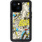 DC Comics Batman Batgirl Vintage Action pose pattern iPhone 13 Mini Waterproof Case