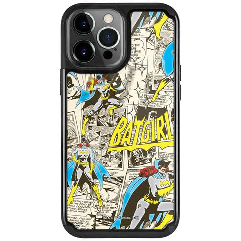 DC Comics Batman Batgirl Vintage Action pose pattern iPhone 13 Pro Cargo Case