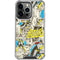 DC Comics Batman Batgirl Vintage Action pose pattern iPhone 13 Pro Clear Case