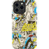 DC Comics Batman Batgirl Vintage Action pose pattern iPhone 13 Pro Max Impact Case