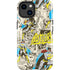 DC Comics Batman Batgirl Vintage Action pose pattern iPhone 14 Plus Impact Case