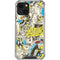 DC Comics Batman Batgirl Vintage Action pose pattern iPhone 14 Plus Clear Case
