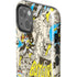 DC Comics Batman Batgirl Vintage Action pose pattern iPhone 14 Impact Case