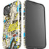DC Comics Batman Batgirl Vintage Action pose pattern iPhone 14 Impact Case