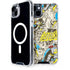 DC Comics Batman Batgirl Vintage Action pose pattern iPhone 14 Plus MagSafe Case