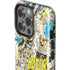 DC Comics Batman Batgirl Vintage Action pose pattern iPhone 14 Pro Impact Case