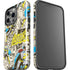 DC Comics Batman Batgirl Vintage Action pose pattern iPhone 14 Pro Impact Case