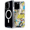 DC Comics Batman Batgirl Vintage Action pose pattern iPhone 14 Pro MagSafe Case