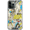 DC Comics Batman Batgirl Vintage Action pose pattern iPhone 14 Pro Max Clear Case