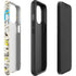 DC Comics Batman Batgirl Vintage Action pose pattern iPhone 14 Pro Max Impact Case