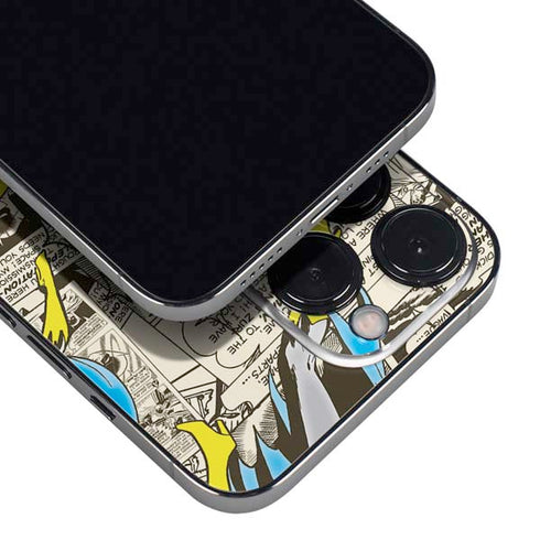 DC Comics Batman Batgirl Vintage Action pose pattern iPhone 14 Pro Max Skin