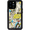 DC Comics Batman Batgirl Vintage Action pose pattern iPhone 14 Pro Max Waterproof Case