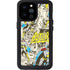 DC Comics Batman Batgirl Vintage Action pose pattern iPhone 14 Pro Max Waterproof Case
