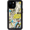 DC Comics Batman Batgirl Vintage Action pose pattern iPhone 15 Waterproof Case