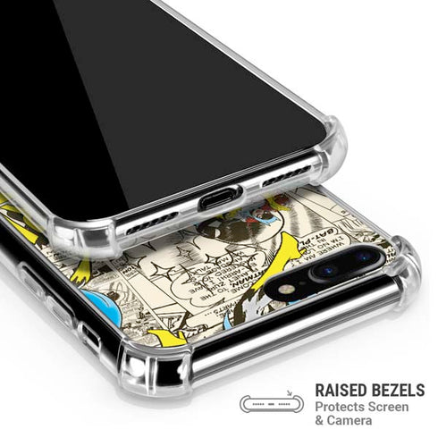 DC Comics Batman Batgirl Vintage Action pose pattern iPhone 7/8 Plus Clear Case